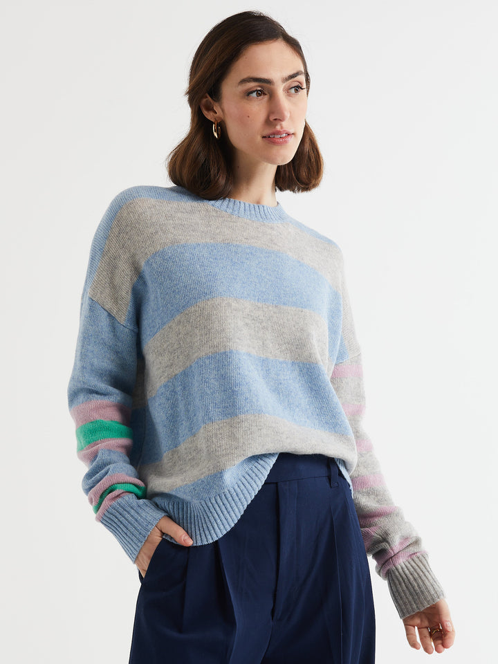 ld + co Lambswool Stripe Crew