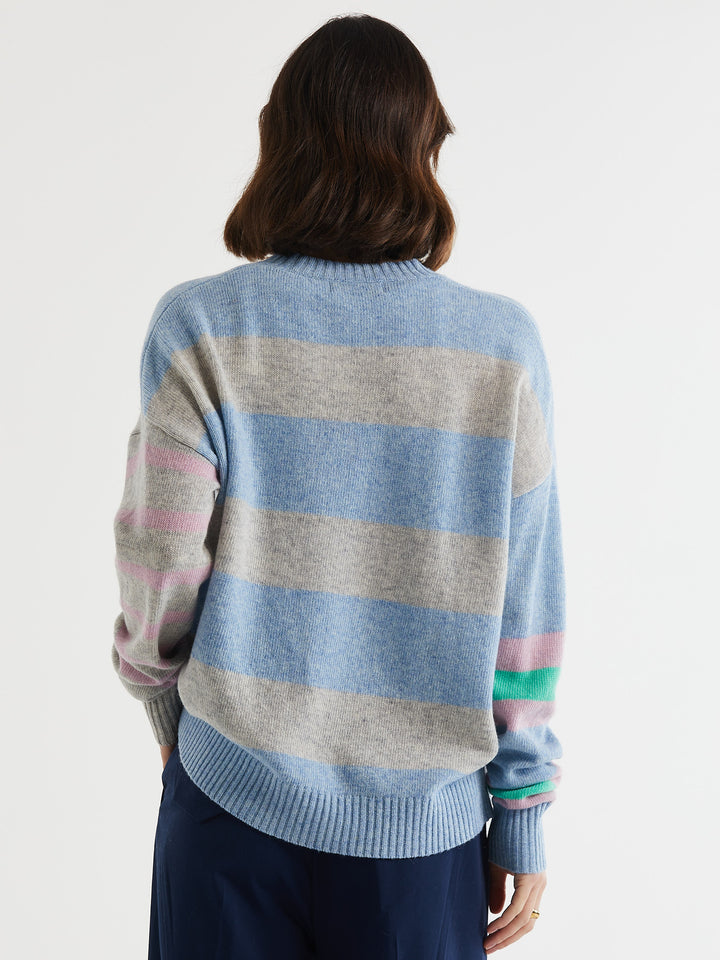 ld + co Lambswool Stripe Crew