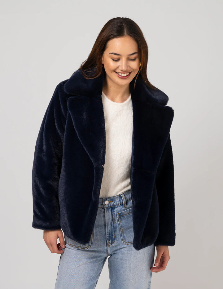Stella + Gemma Britta Fur Jacket