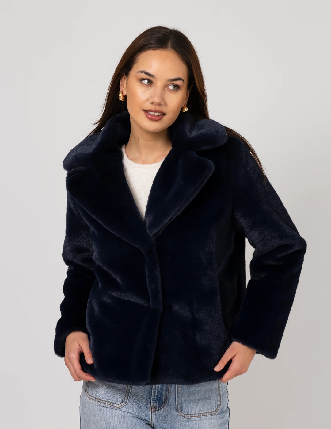 Stella + Gemma Britta Fur Jacket