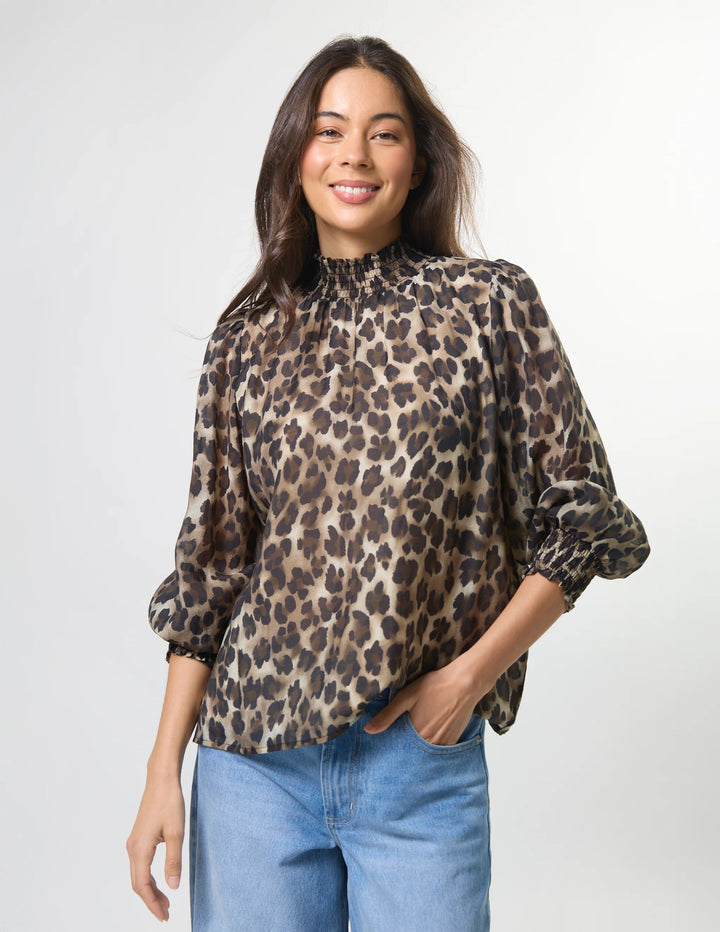 Stella + Gemma Sylvie Blouse Leopardess