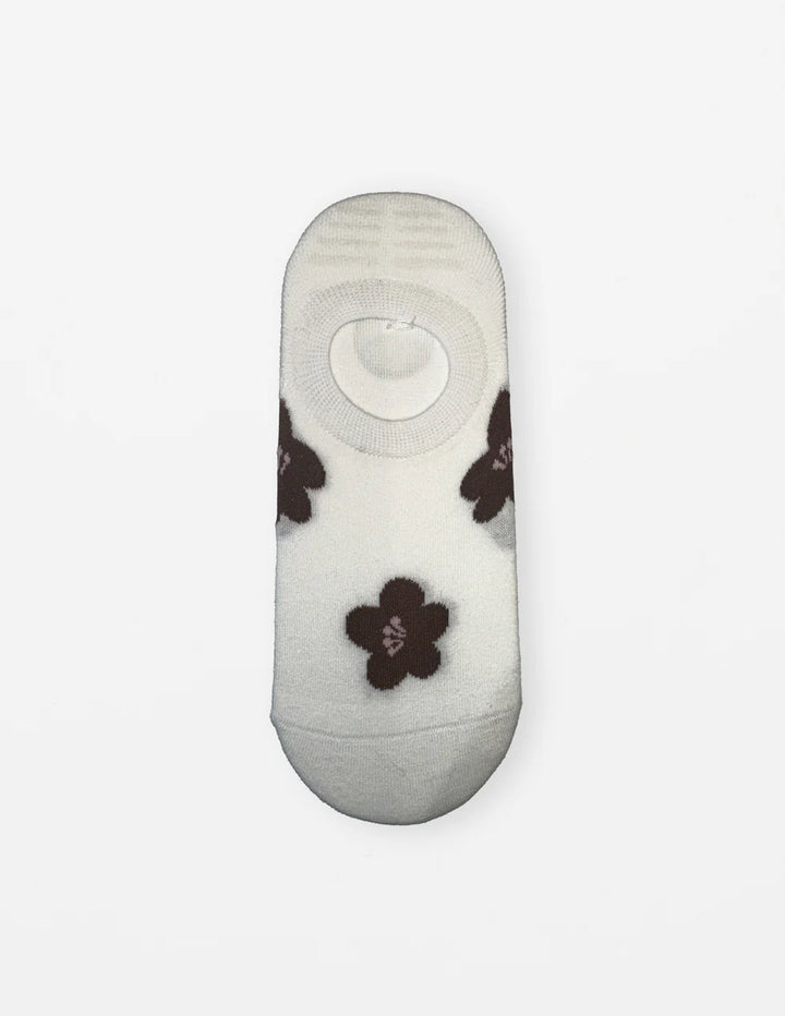 Stella &amp; Gemma No Show Socks Chocolate Flowers