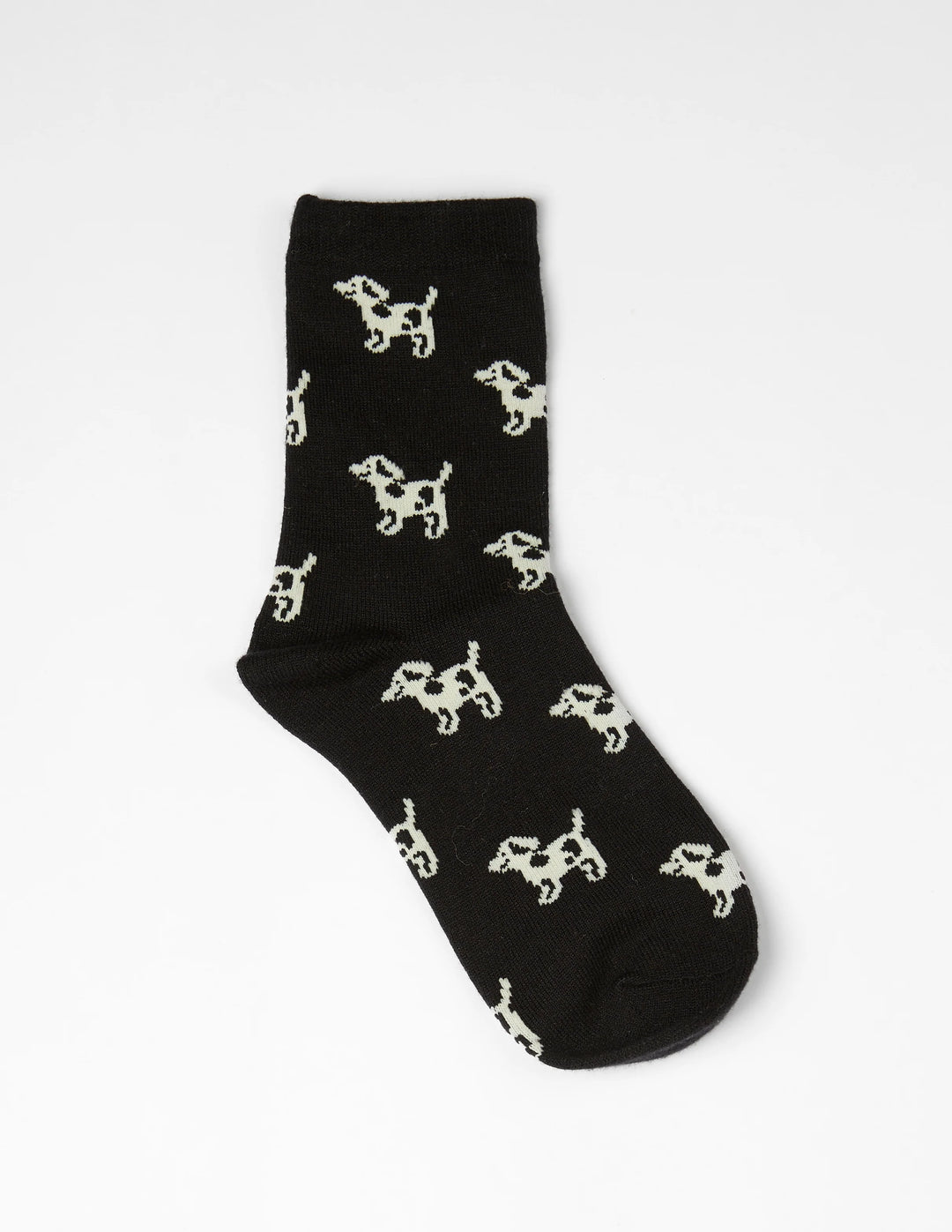 Stella &amp; Gemma Socks Black with Dogs