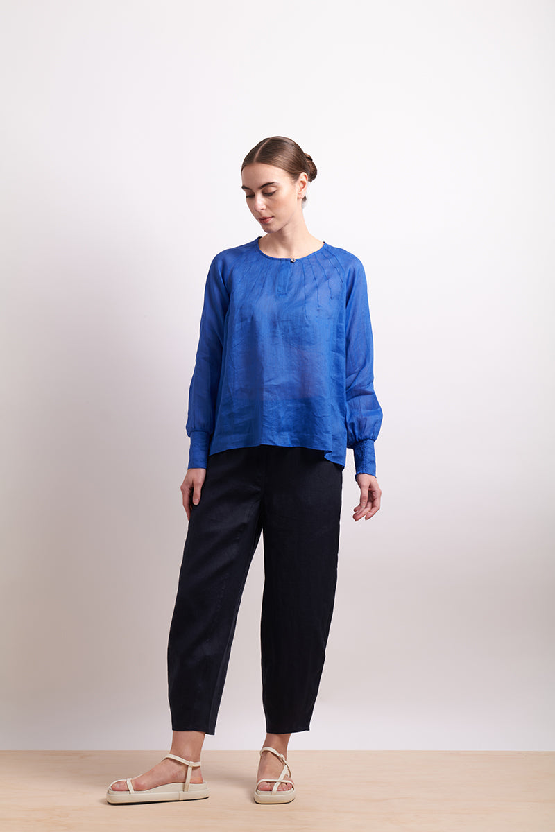 Neris Pin Tuck Blouse