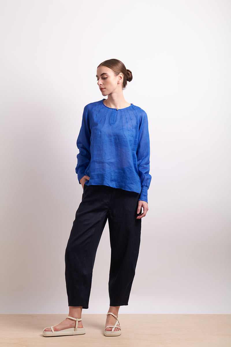 Neris Pin Tuck Blouse