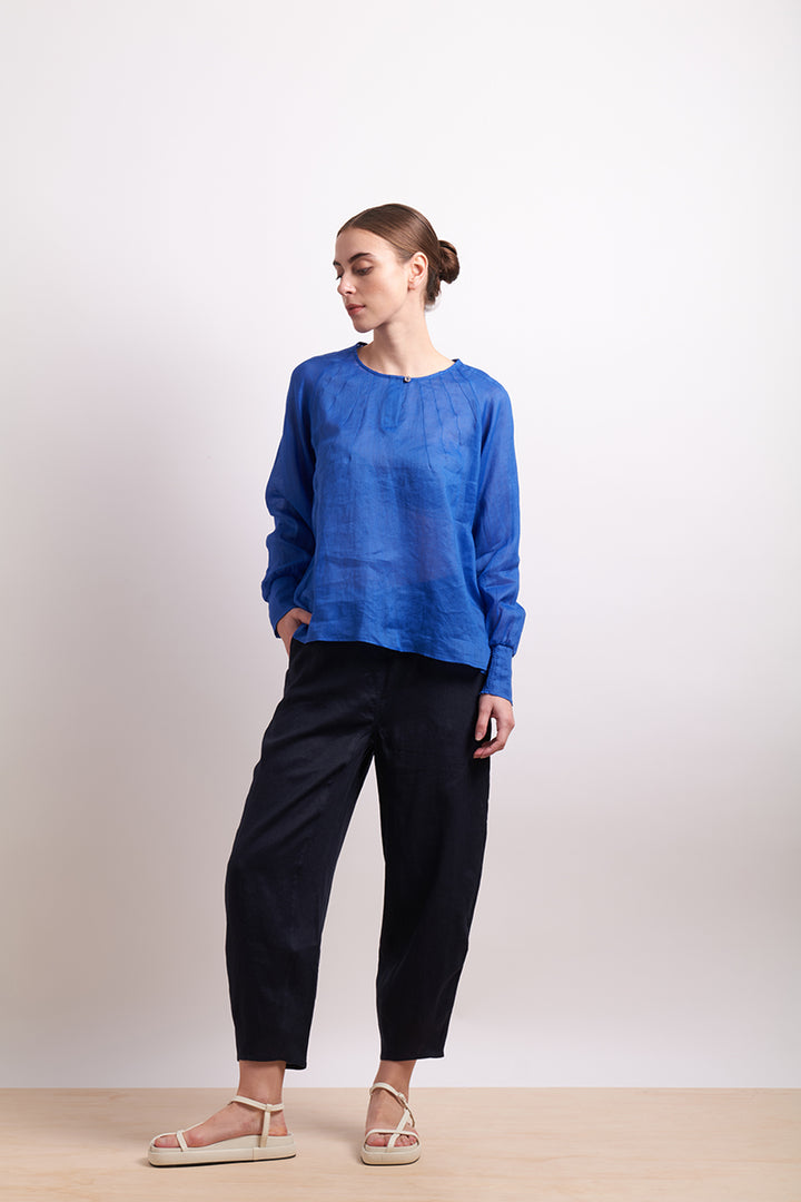 Neris Pin Tuck Blouse