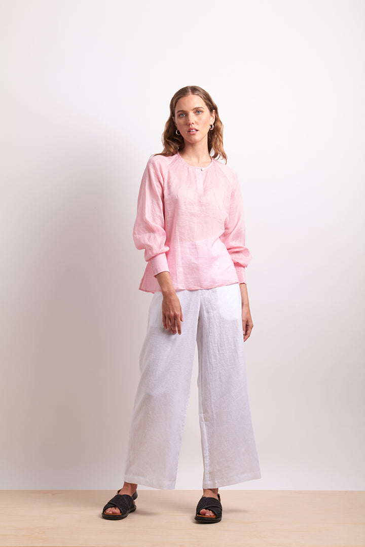 Neris Pin Tuck Blouse