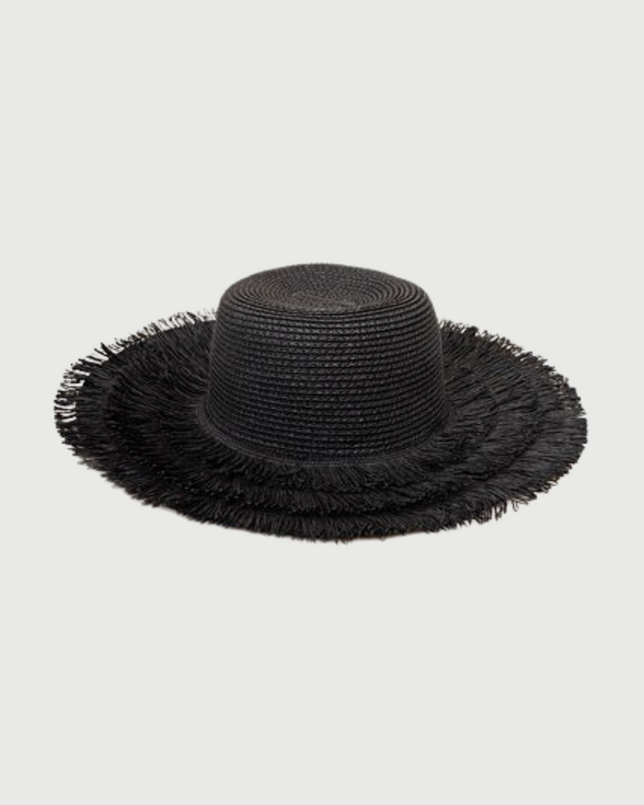 Antler Black Layered Loop Sunhat