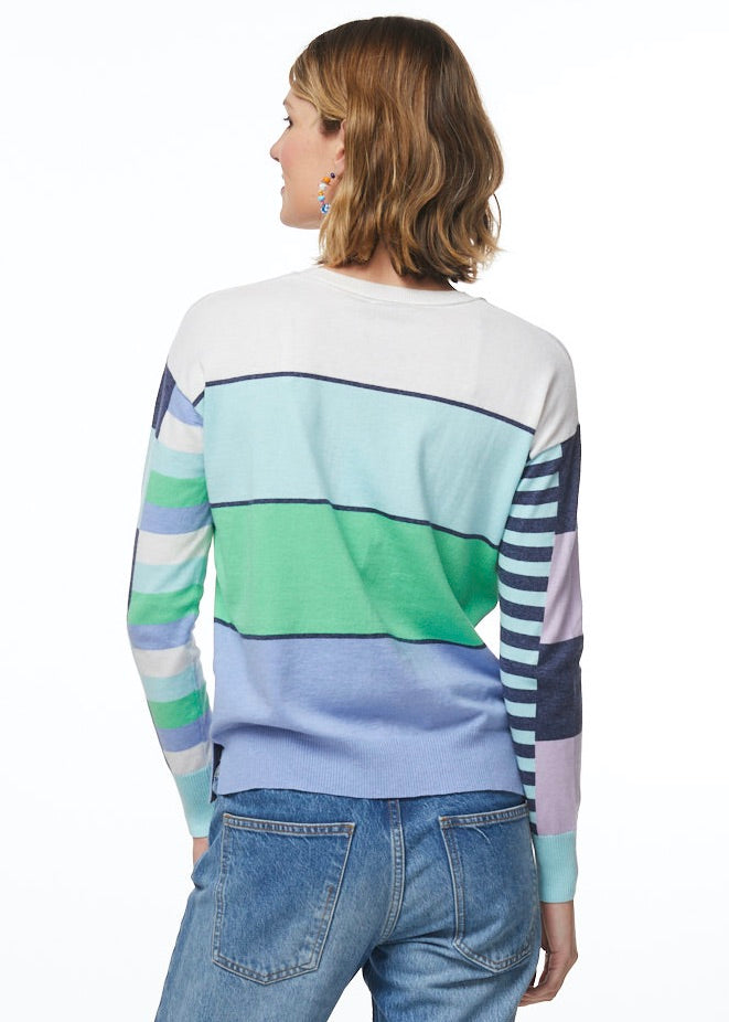 Zaket & Plover Multi Stripe Jumper