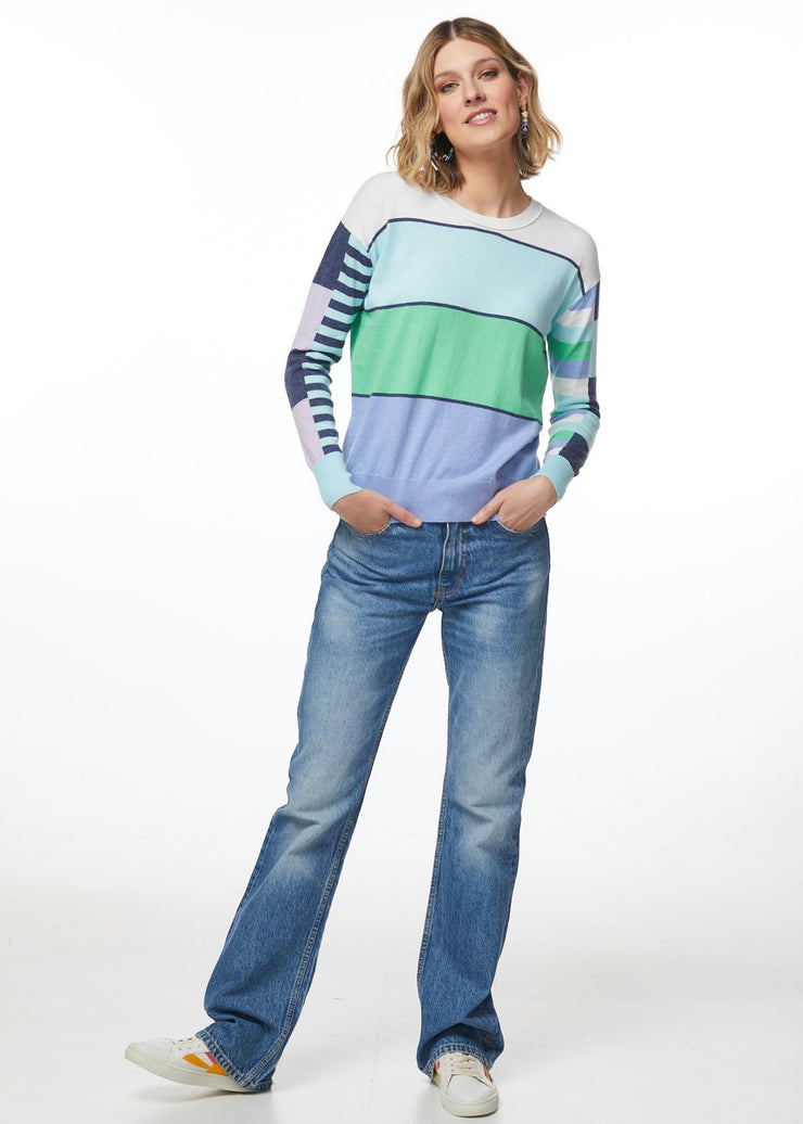 Zaket & Plover Multi Stripe Jumper