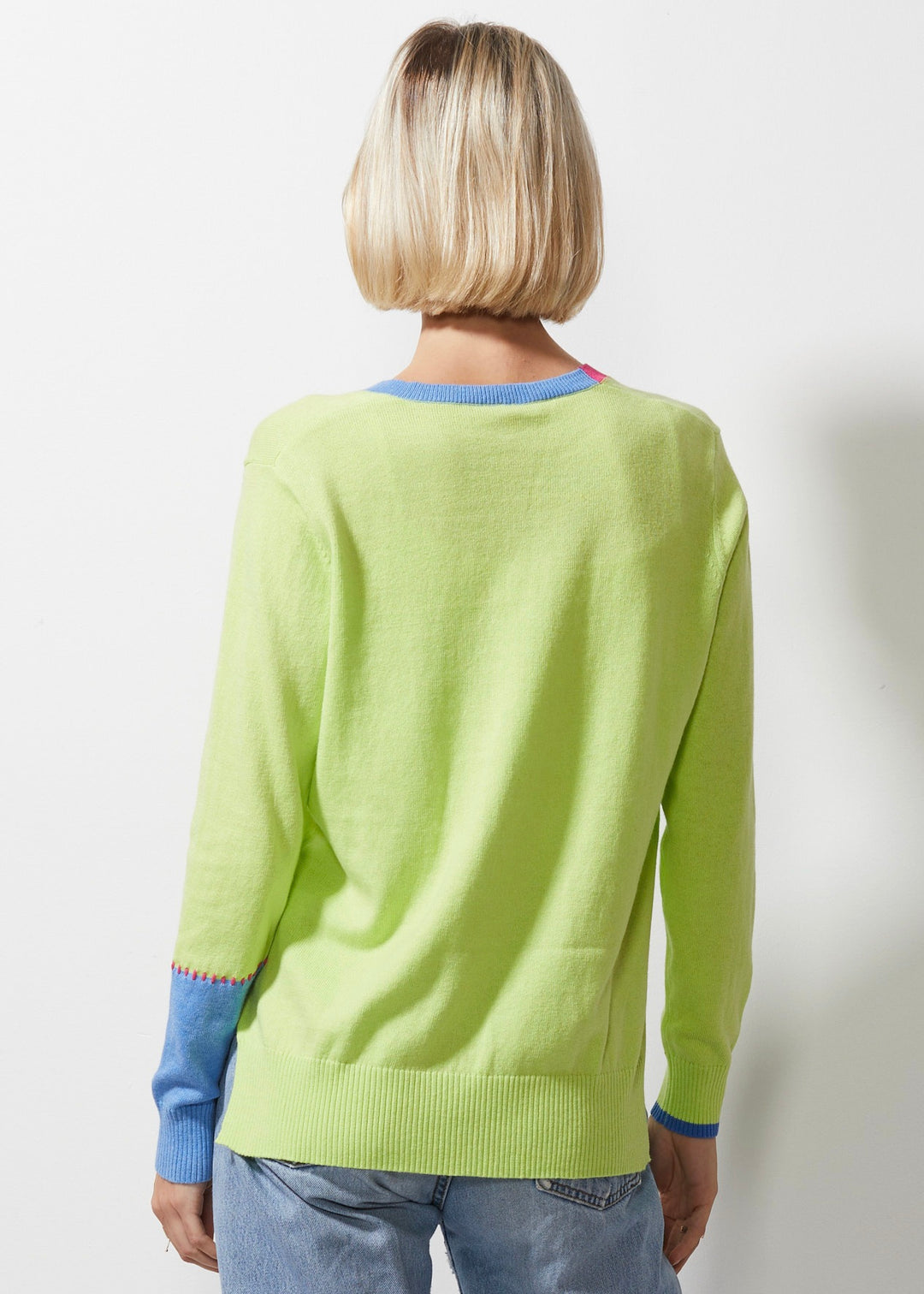 Zaket & Plover Block Trim Jumper