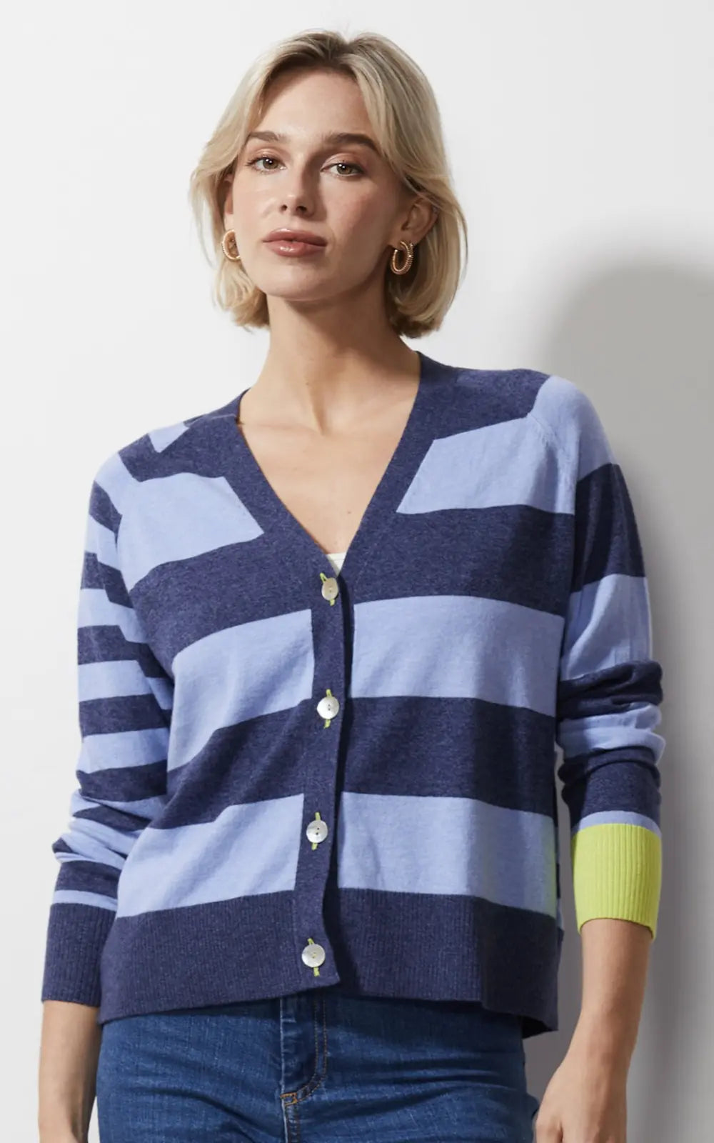 Zaket & Plover Multi Stripe Cardigan