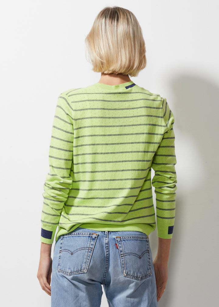 Zaket & Plover Pointelle + Stripe Jumper