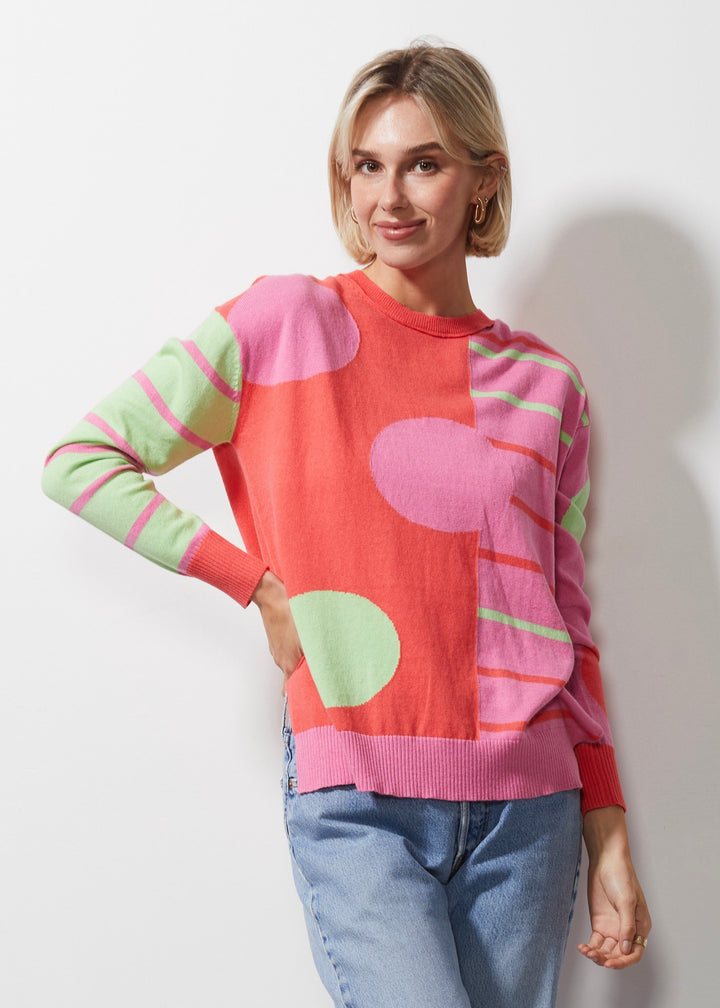 Zaket & Plover Spot on Stripes Jumper