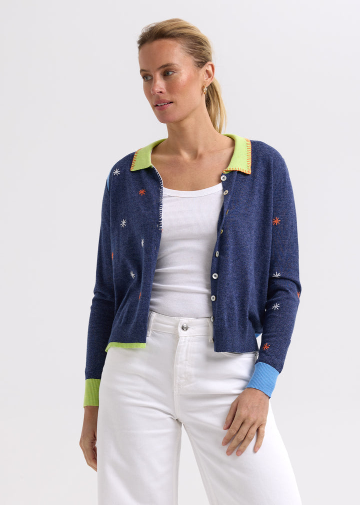 Zaket & Plover Blossoms Hand Work Cardi