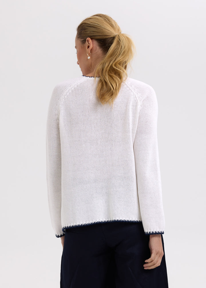 Zaket & Plover Hand Work Trim A Line Jumper