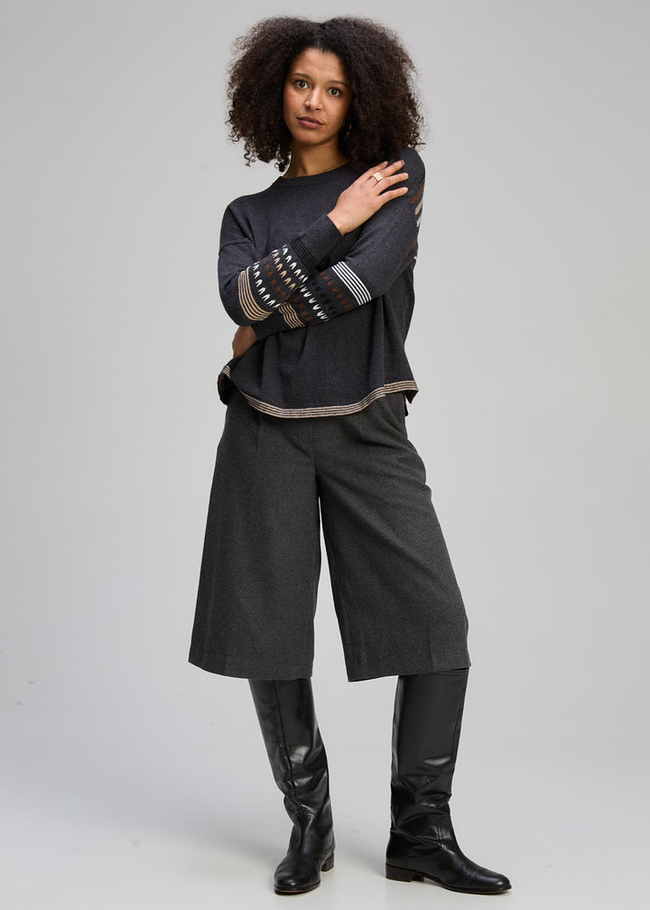 Zaket & Plover Textured Swing Jumper