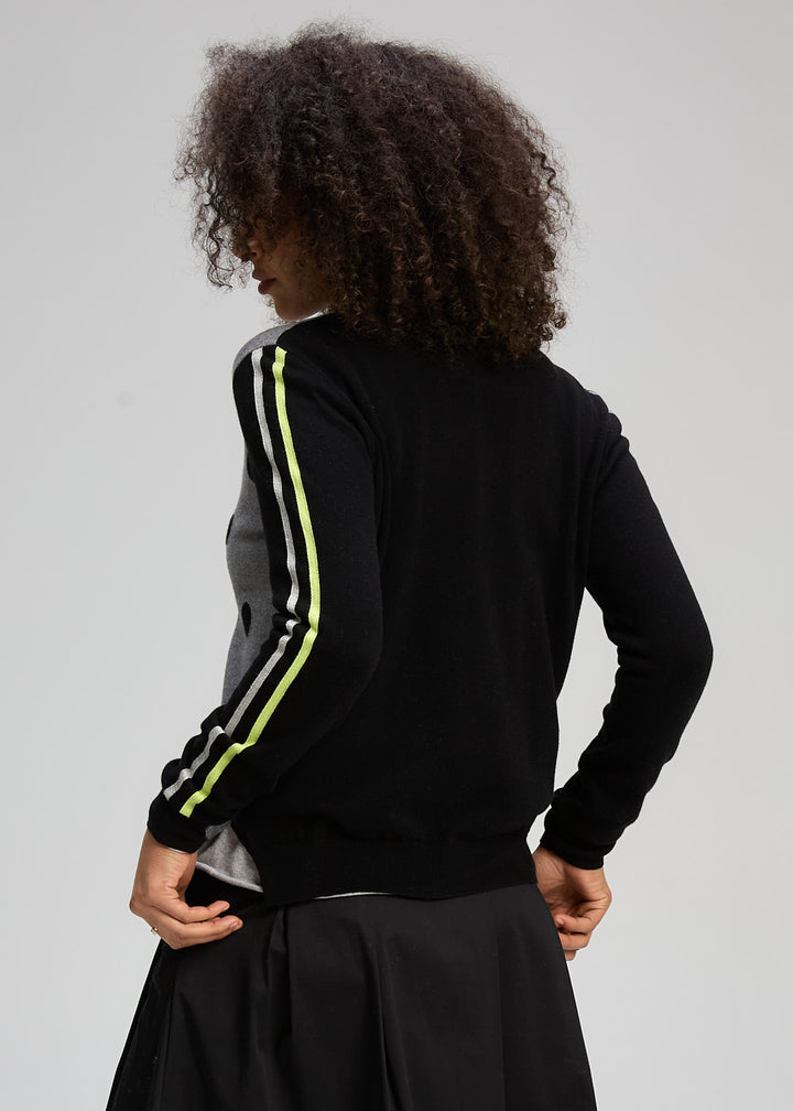 Zaket & Plover Stripe Spot Zip Up