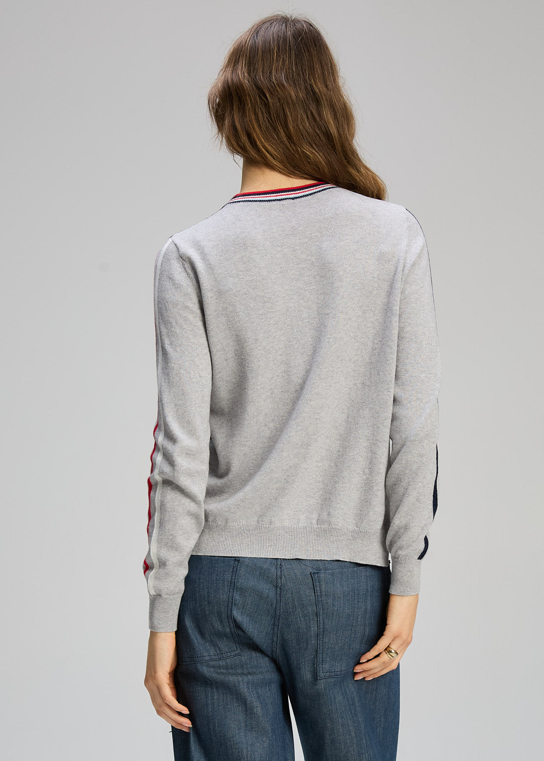 Zaket & Plover Stripe Spot Zip Up