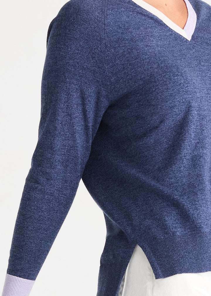 Zaket &amp; Plover V Accent Sweater