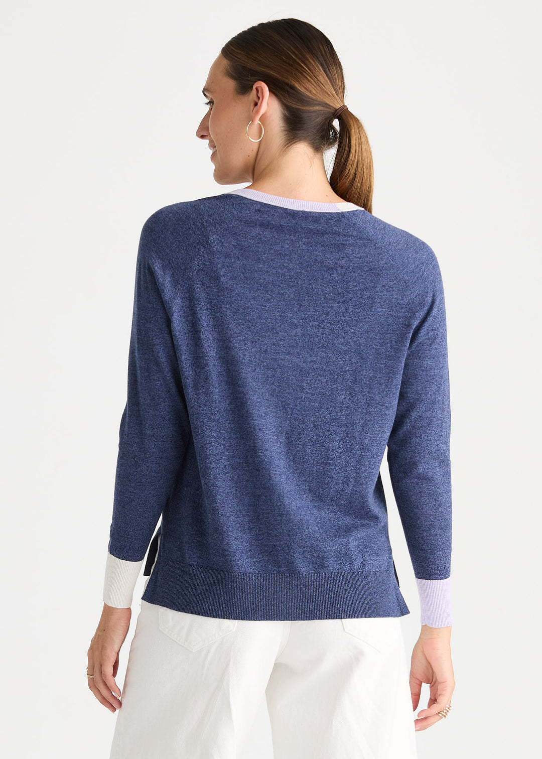 Zaket &amp; Plover V Accent Sweater