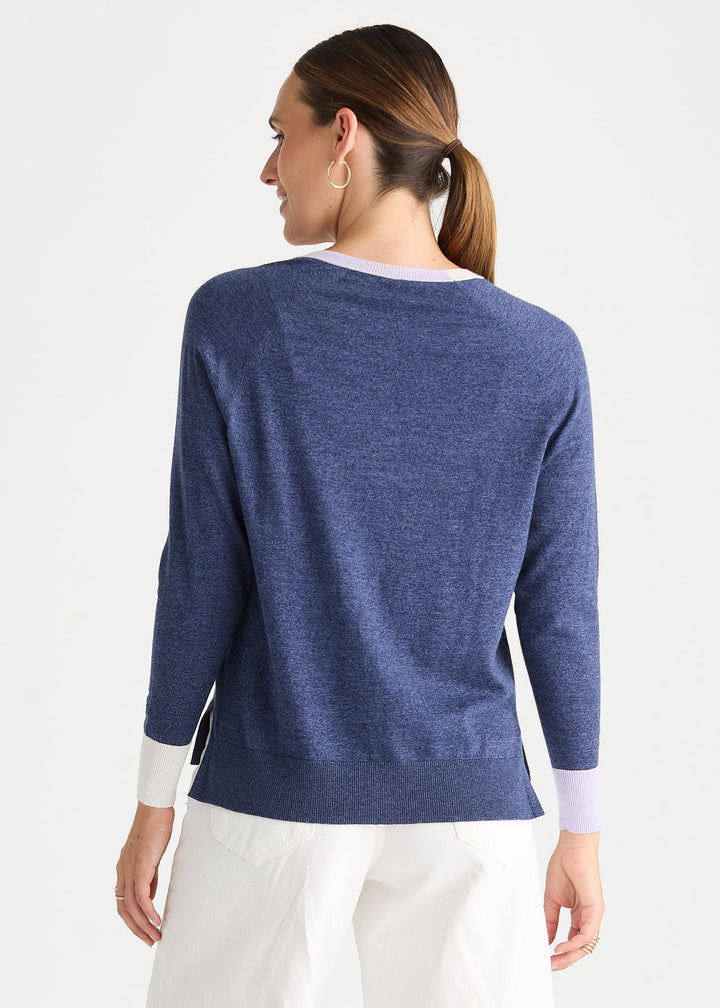 Zaket &amp; Plover V Accent Sweater
