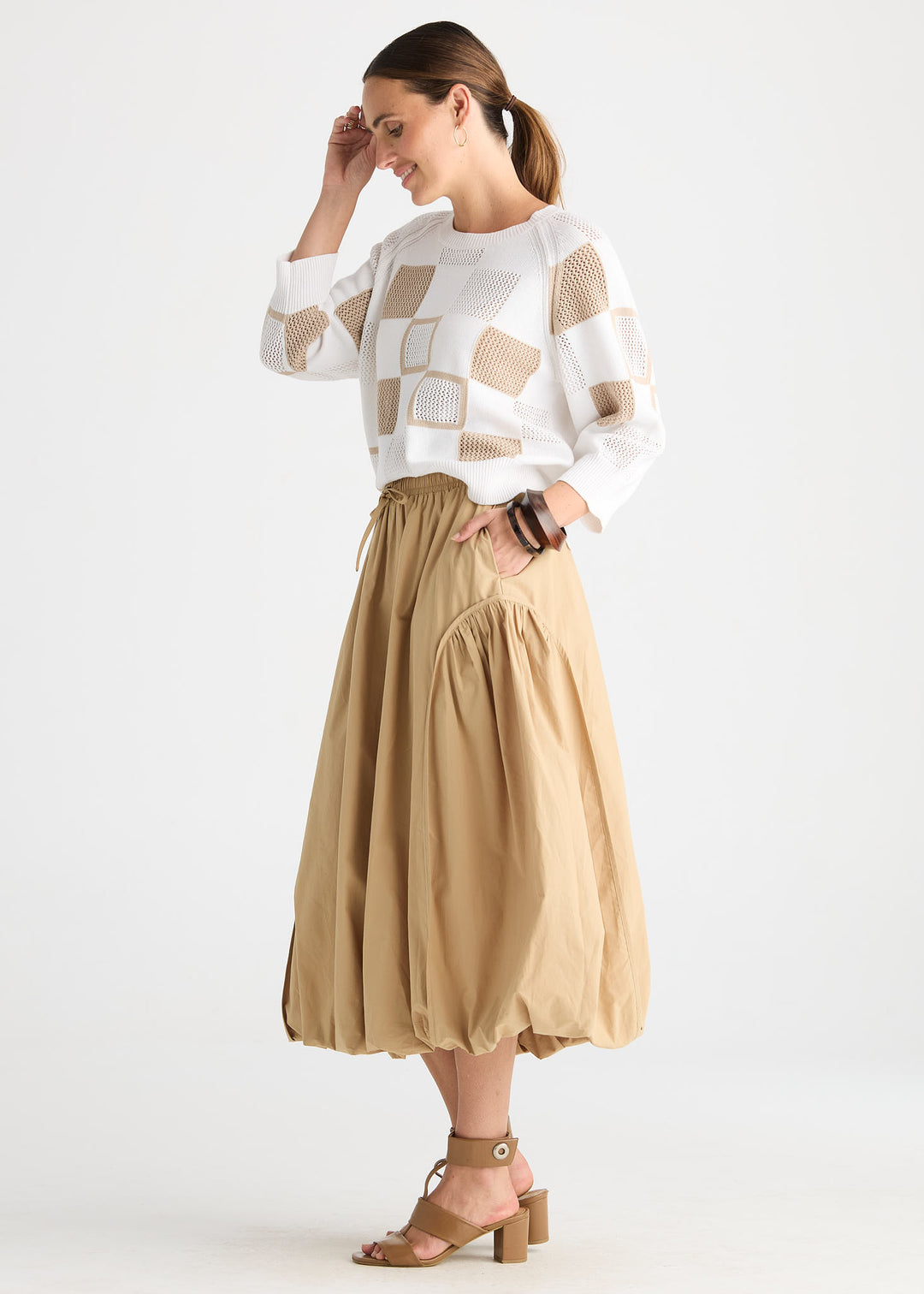 Zaket &amp; Plover Patch Pointelle Top