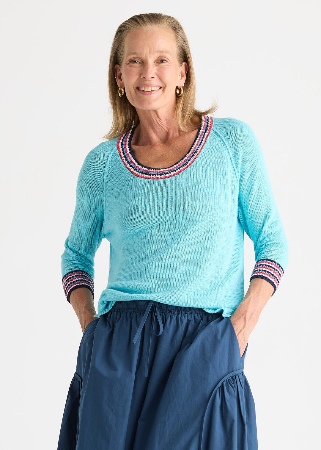 Zaket &amp; Plover Crochet Trim Top