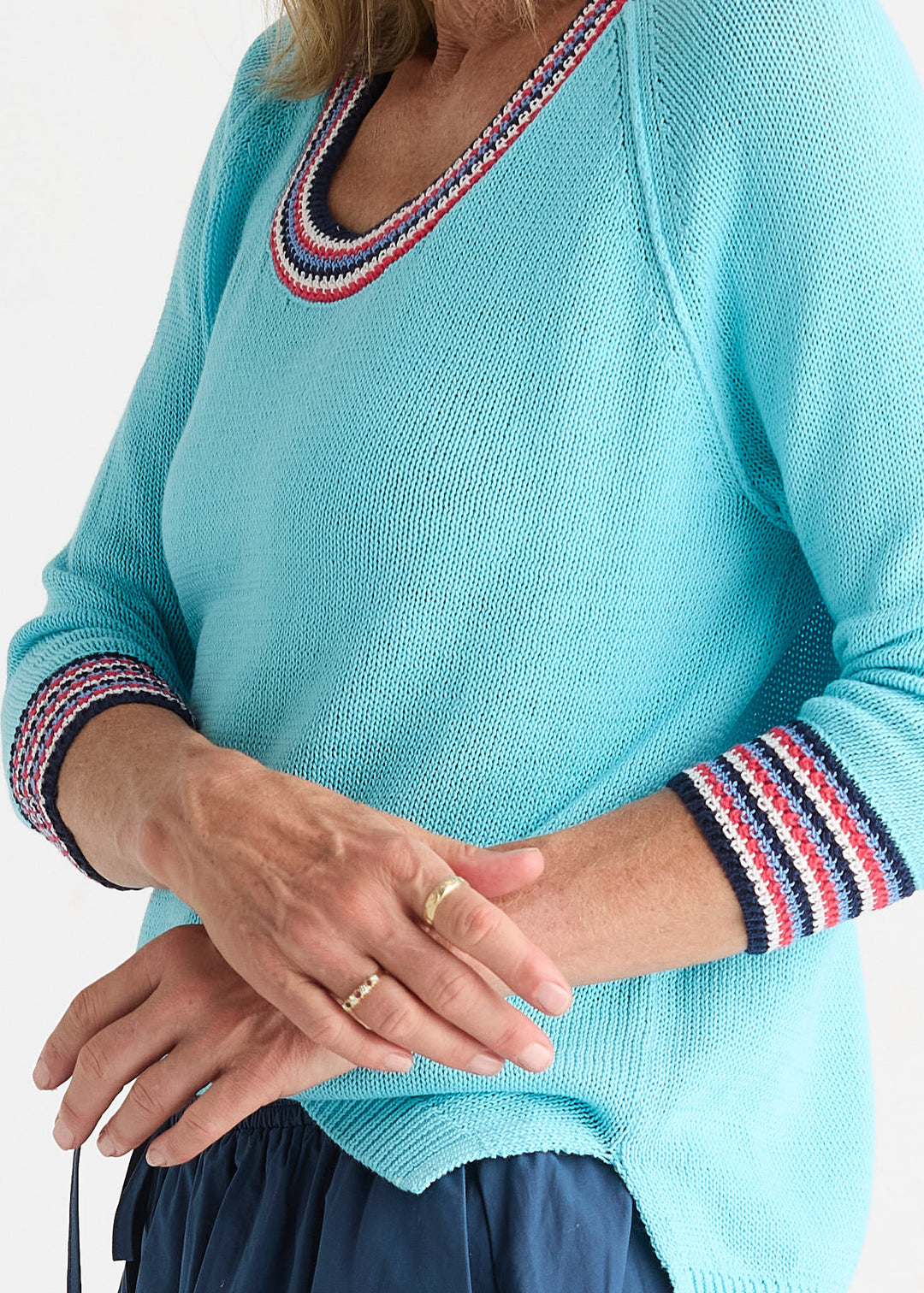 Zaket &amp; Plover Crochet Trim Top