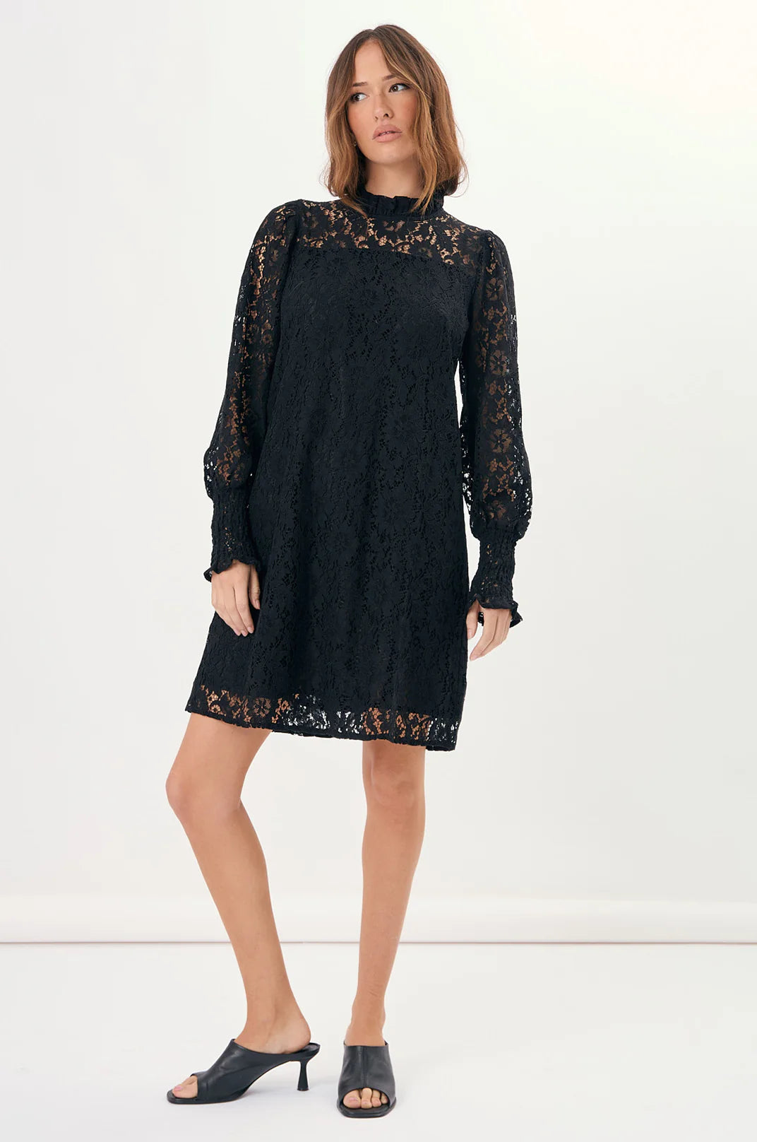 Adorne Olivia Long Sleeve Lace Dress