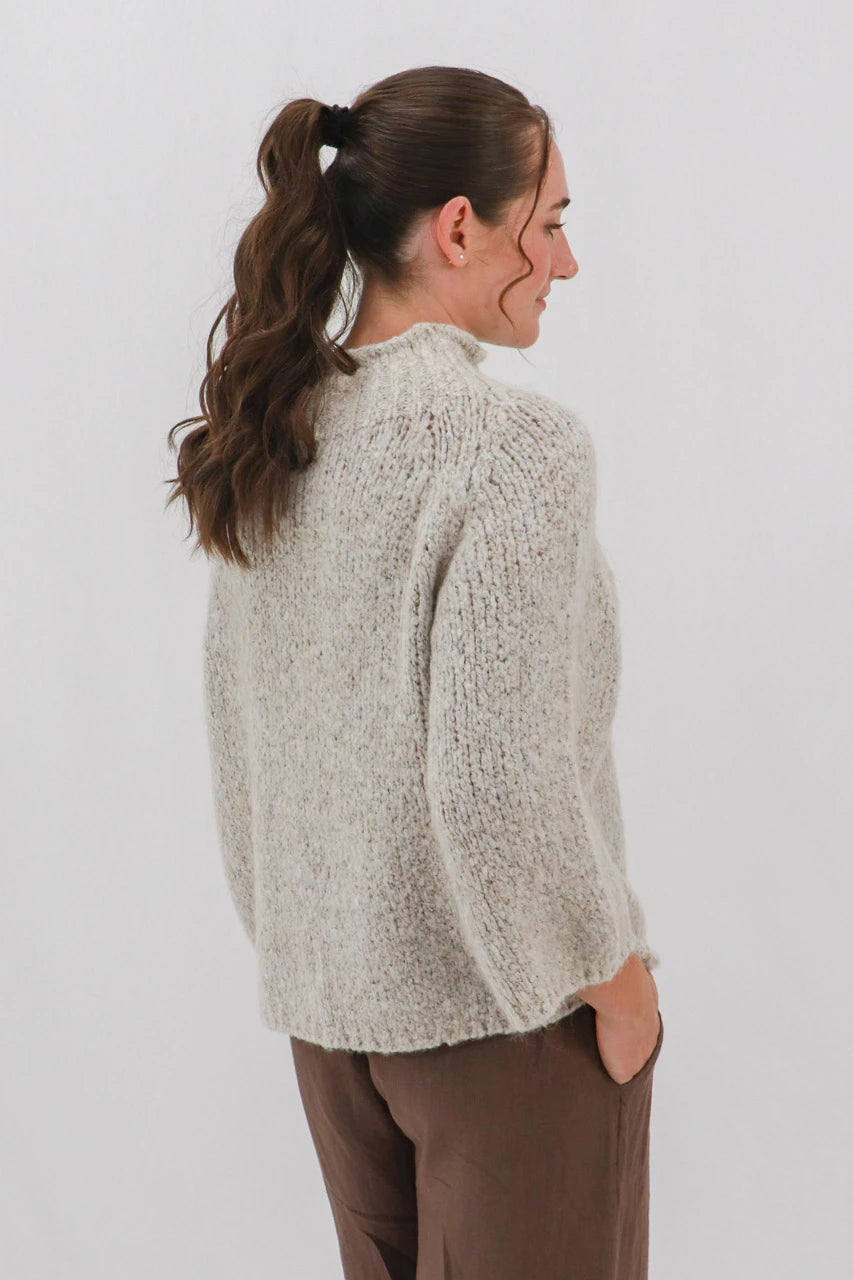 Aida Rose Soraya Boxy Boucle Sweater