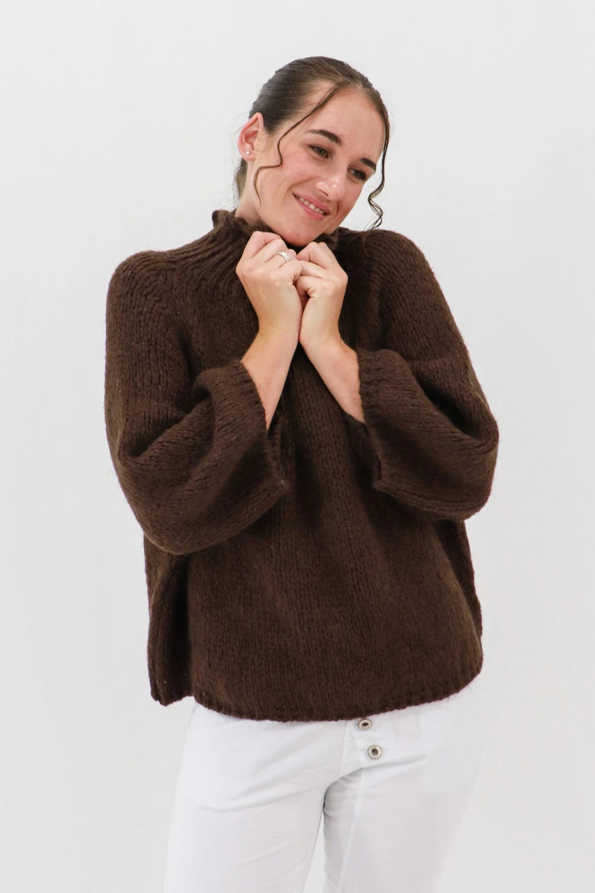 Aida Rose Soraya Boxy Boucle Sweater