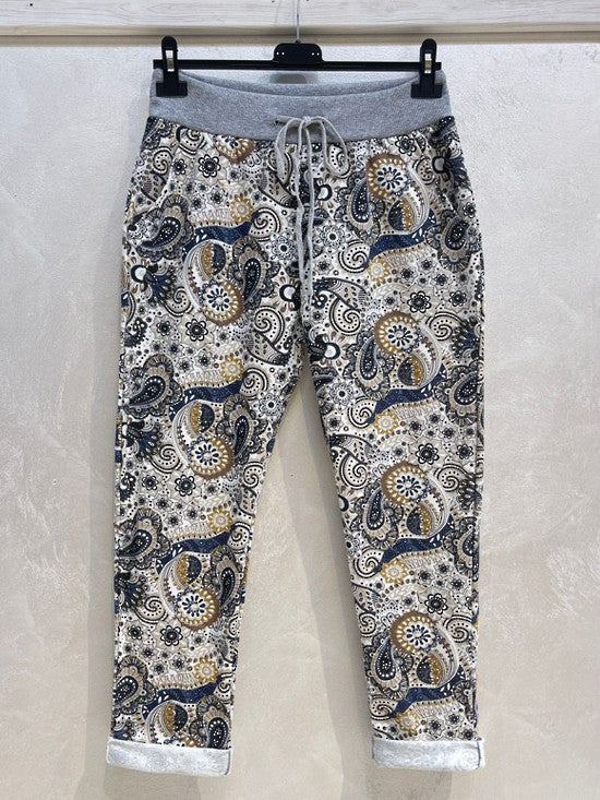 Beau Denver Paisley Jogger Mustard