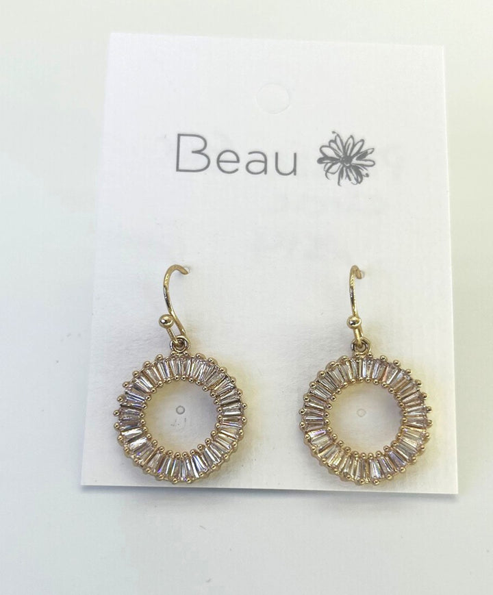Beau Pizzaz Circle Earrings