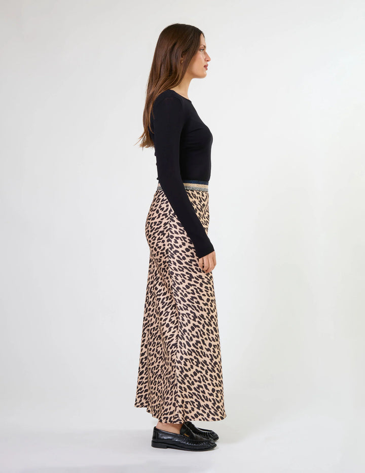 Stella + Gemma Bretta Skirt Snow Leopard