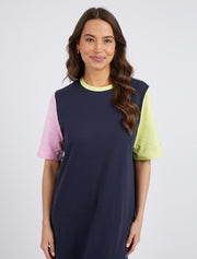 Elm Cherry Block Tee Dress