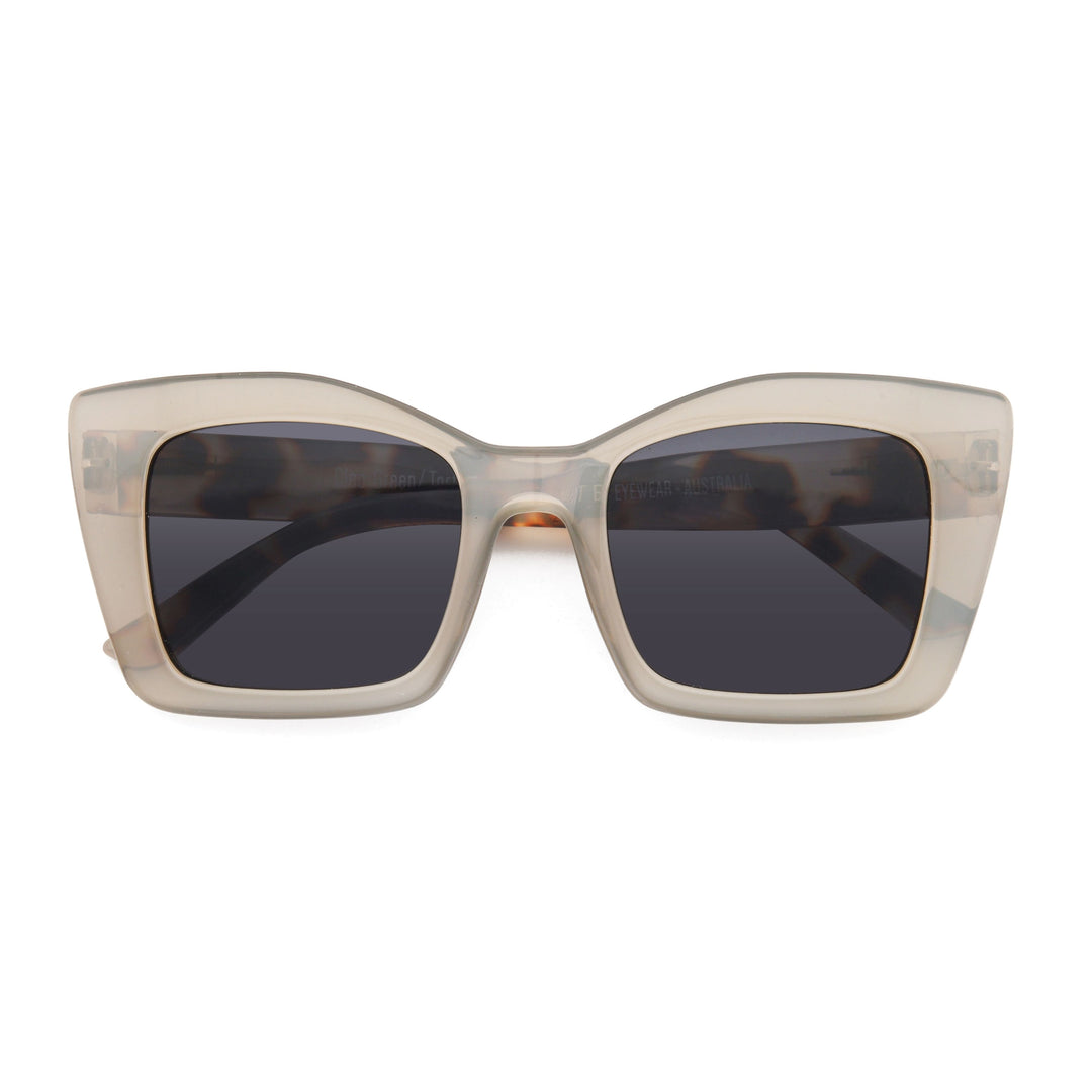 Captivated Eyewear Cleo Green/Tortoiseshell Sunglasses