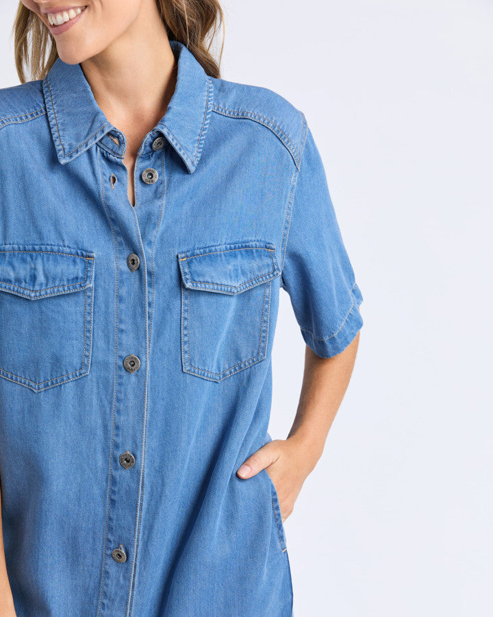 Elm Cora Denim Dress