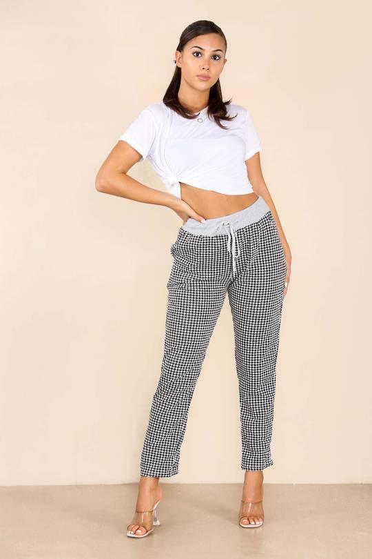 Beau Denver Joggers Hounds Tooth
