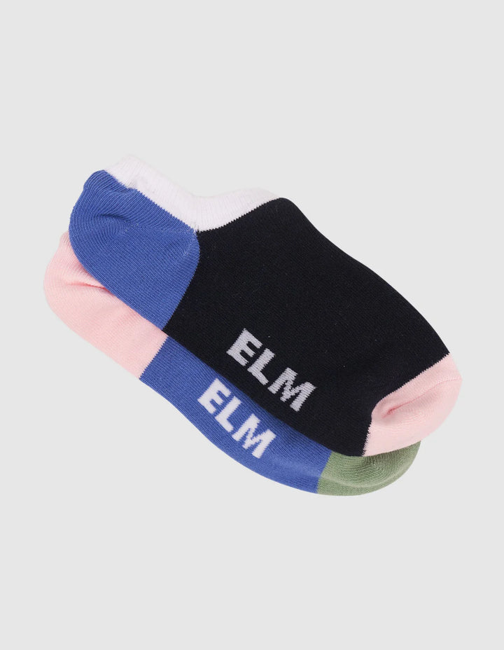 Elm 2 pack No Show Socks