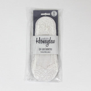 Honeydew 3 pack Lace Sockettes