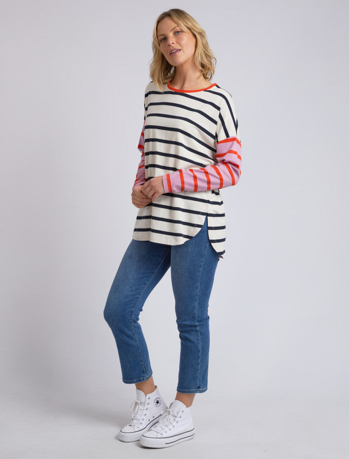 Elm Marta Stripe Long Sleeve Tee