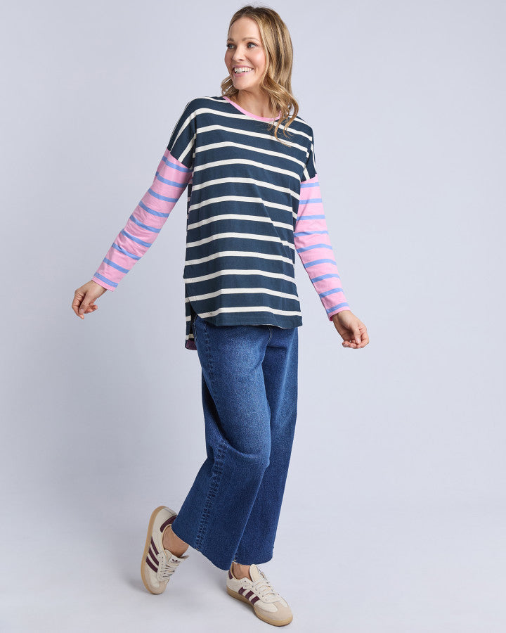 Elm Marta Long Sleeve Stripe Tee