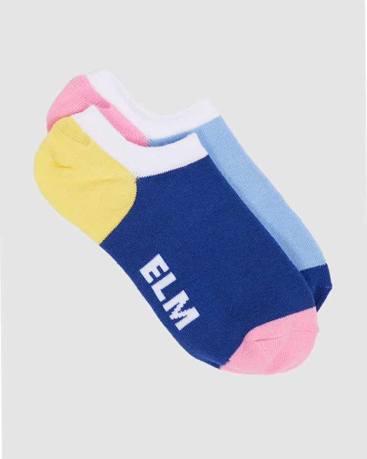 Elm 2 pack No Show Socks