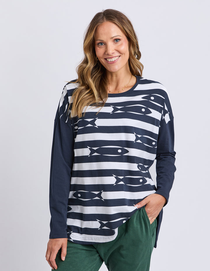 Elm Pesce Long Sleeve Tee