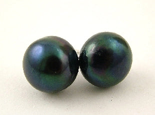 Kiwicarft Freshwater Pearl Studs Black