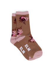 Elm Posy Floral Ankle Sock two pair