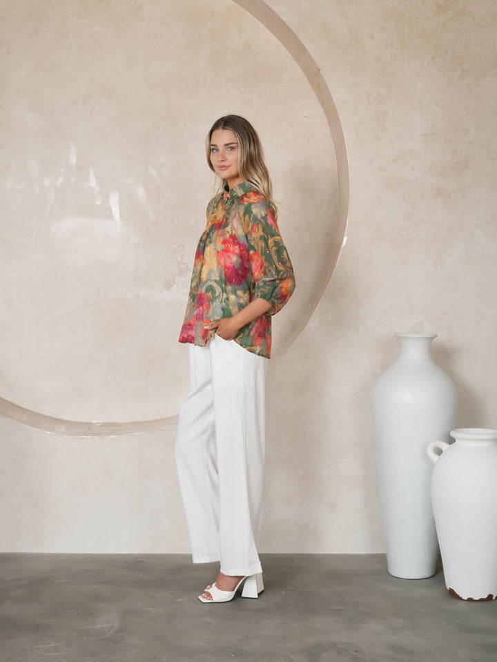 Fria Baroque Rose Blouse