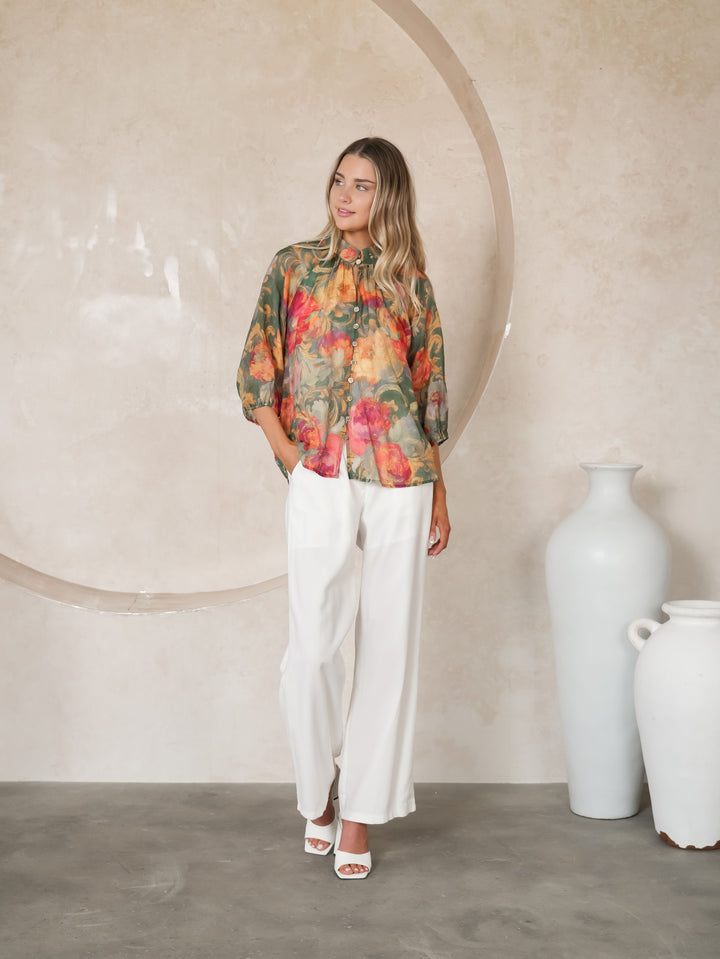 Fria Baroque Rose Blouse