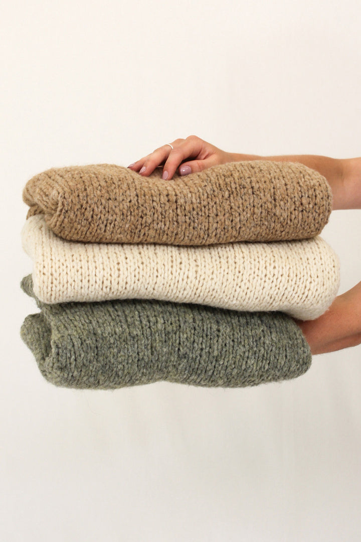 Aida Rose Soraya Boxy Boucle Sweater